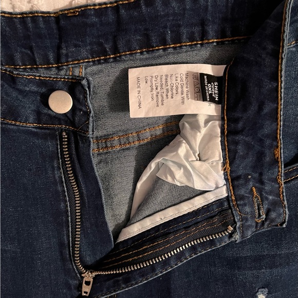 Distressed, indigo, jeans 0XL SHEIN - Picture 4 of 7